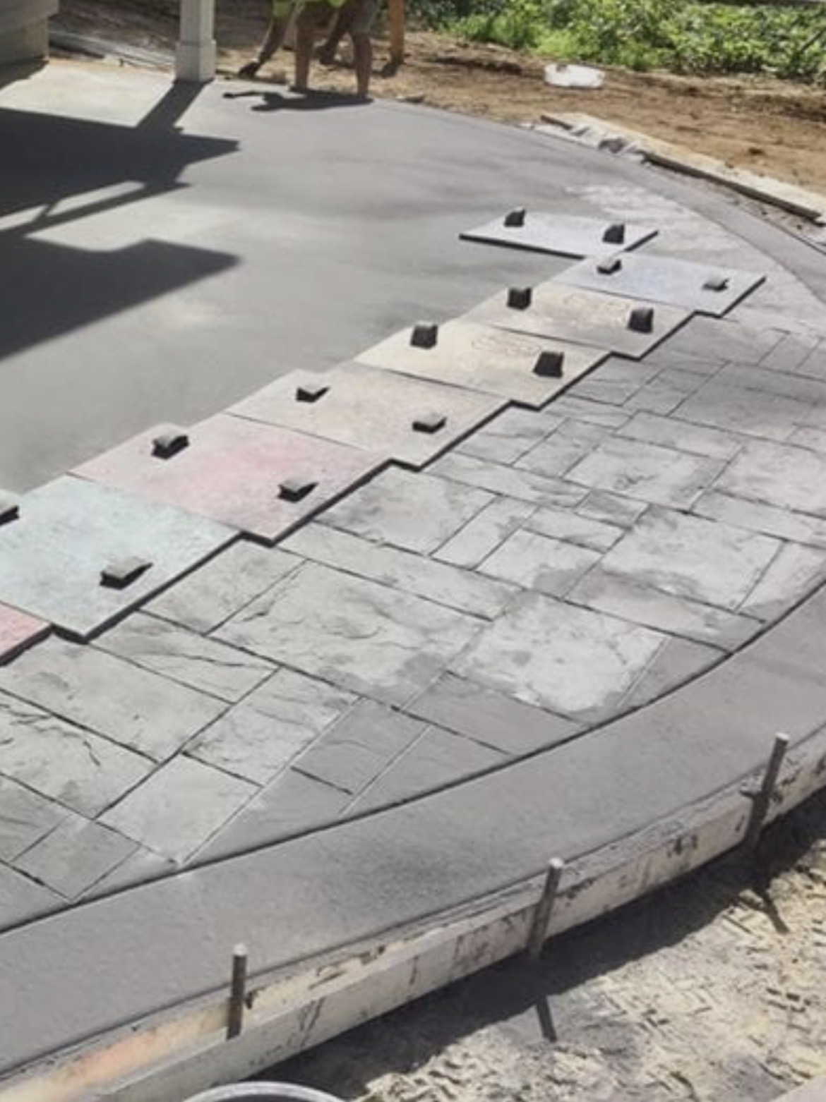 Stamped concrete process
